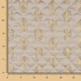 Gesteppte Jacquard-Steppdecke Totenköpfe Gold - Ribes y Casals
