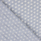 Kinder Steppdecke Jacquard Blue Denim Star Quilt - Ribes y Casals