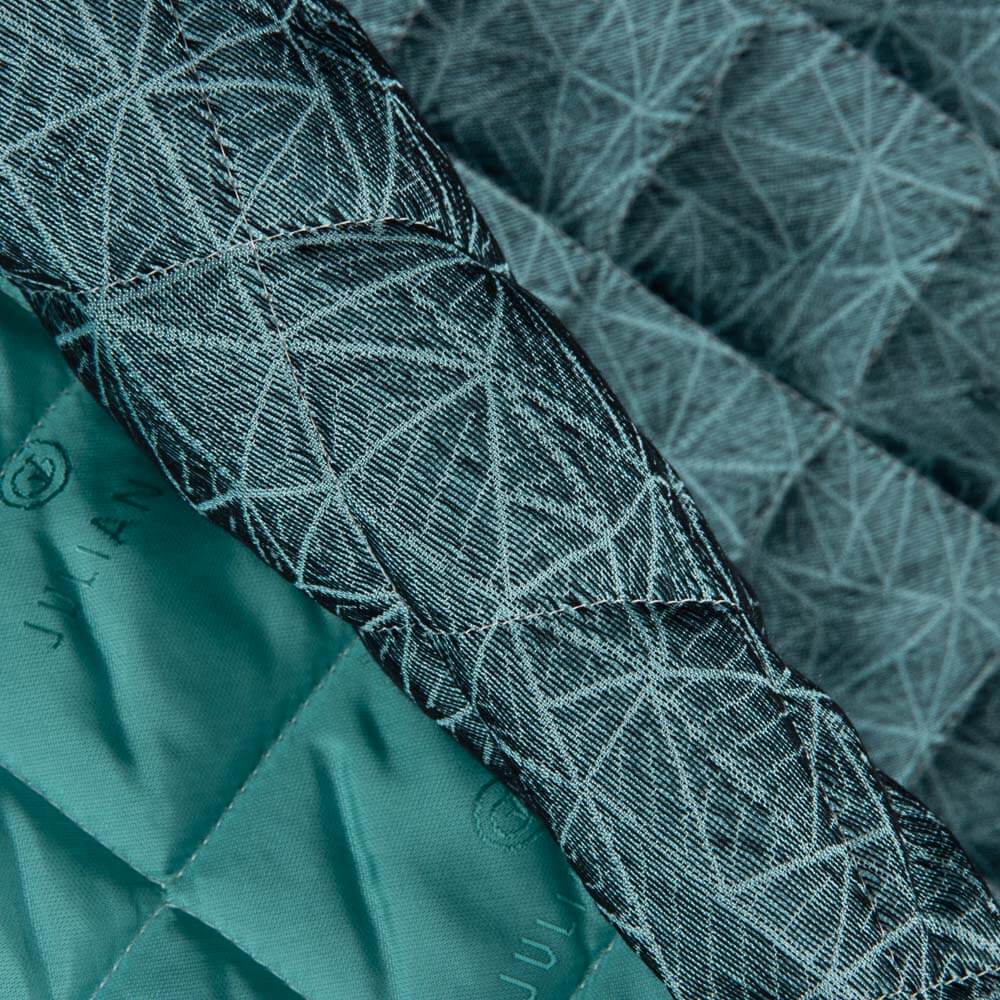 Gesteppte Jacquard-Steppdecke Water Green - Ribes y Casals