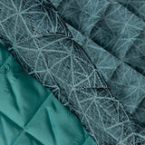 Gesteppte Jacquard-Steppdecke Water Green - Ribes y Casals