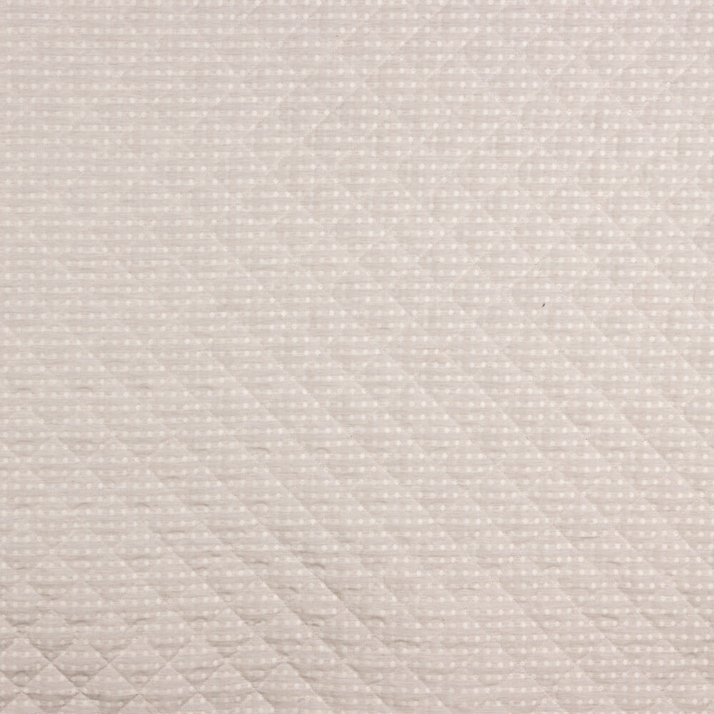 Kinder-Steppdecke Jacquard Beige Polka Dots - Ribes y Casals