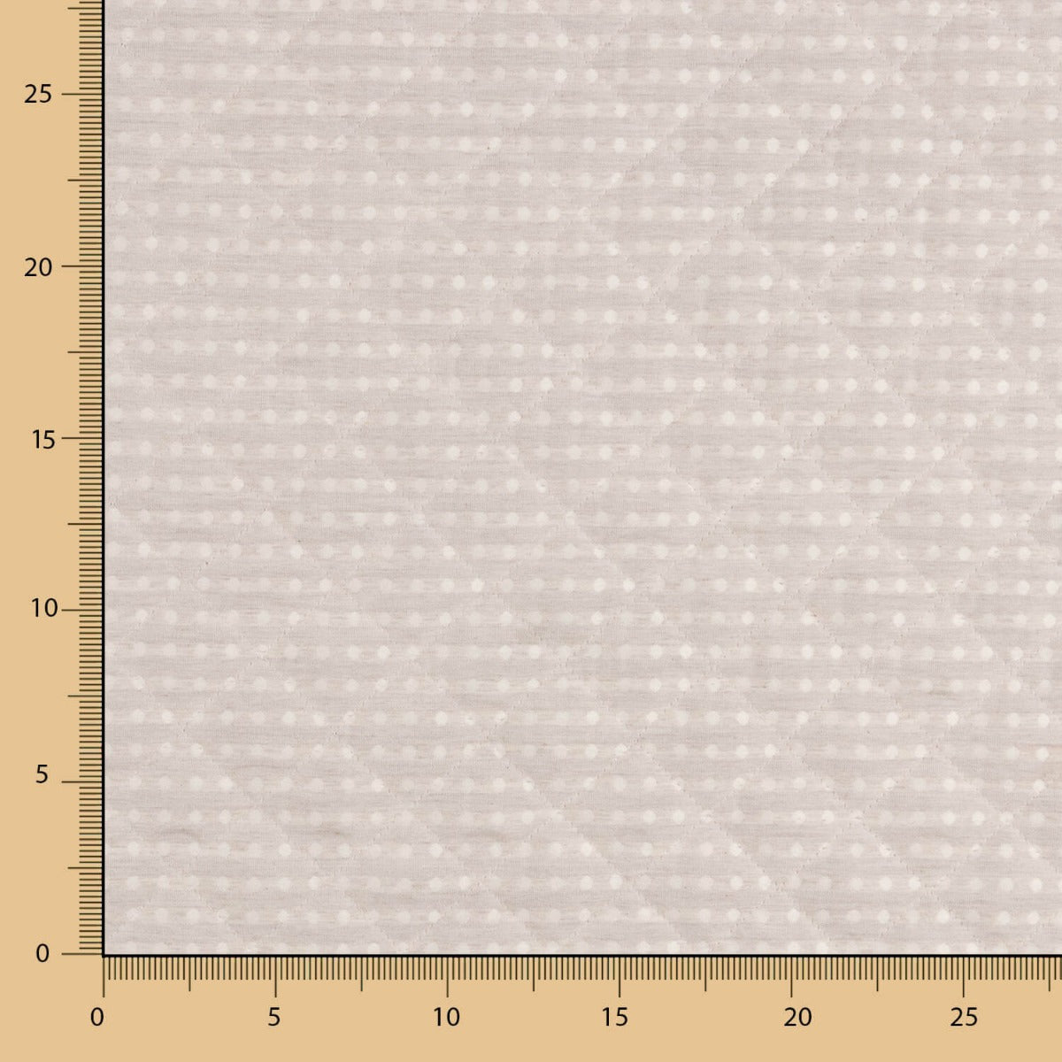 Kinder-Steppdecke Jacquard Beige Polka Dots - Ribes y Casals