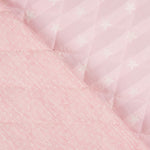 Kinder-Quilt Jacquard-Steppdecke Plumeti Baby Pink - Ribes y Casals