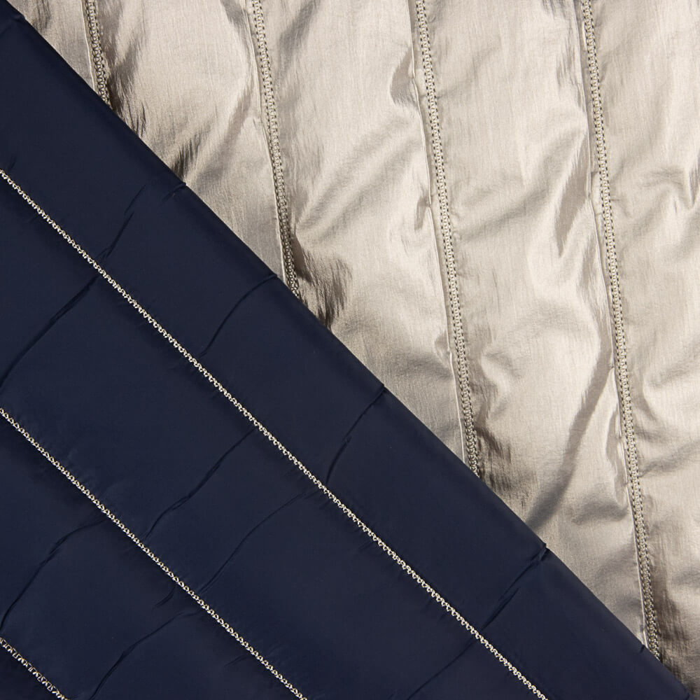Silbermetallic gesteppt - Ribes y Casals