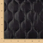 Gepolstertes geometrisches Lackleder Schwarz - Ribes y Casals