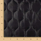 Gepolstertes geometrisches Lackleder Schwarz - Ribes y Casals