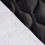 Gepolstertes geometrisches Lackleder Schwarz - Ribes y Casals