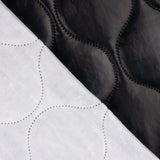 Gepolstertes geometrisches Lackleder Schwarz - Ribes y Casals