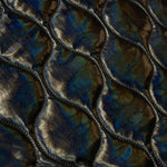 Gepolstertes geometrisches Lackleder Schwarz - Ribes y Casals