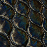 Gepolstertes geometrisches Lackleder Schwarz - Ribes y Casals