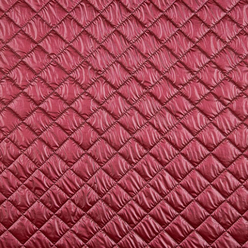 Gesteppter rot-karierter Twill - Ribes y Casals