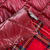 Gesteppter rot-karierter Twill - Ribes y Casals