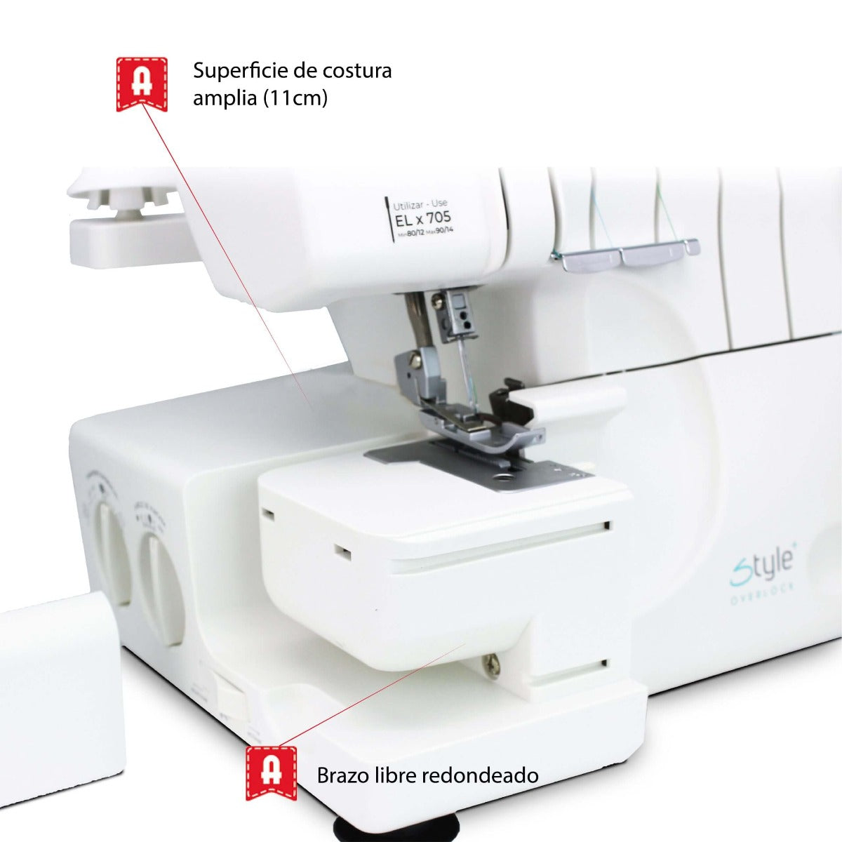 Alfa Style Plus 8708 Overlock Overlock Overlockmaschine - Ribes y Casals