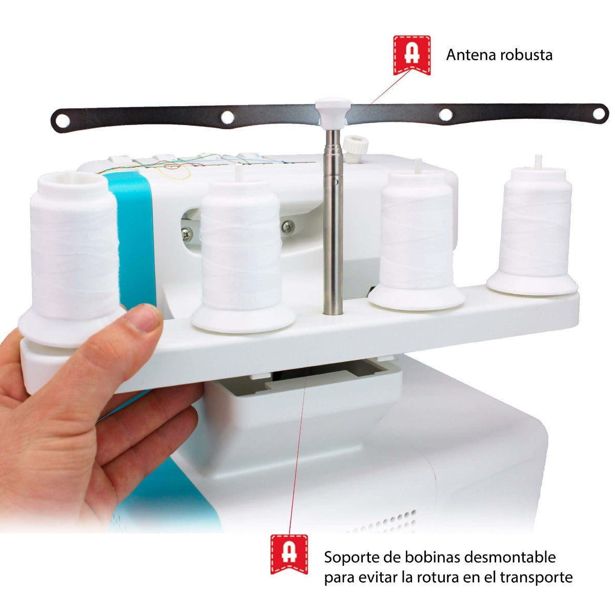 Alfa Style Plus 8708 Overlock Overlock Overlockmaschine - Ribes y Casals