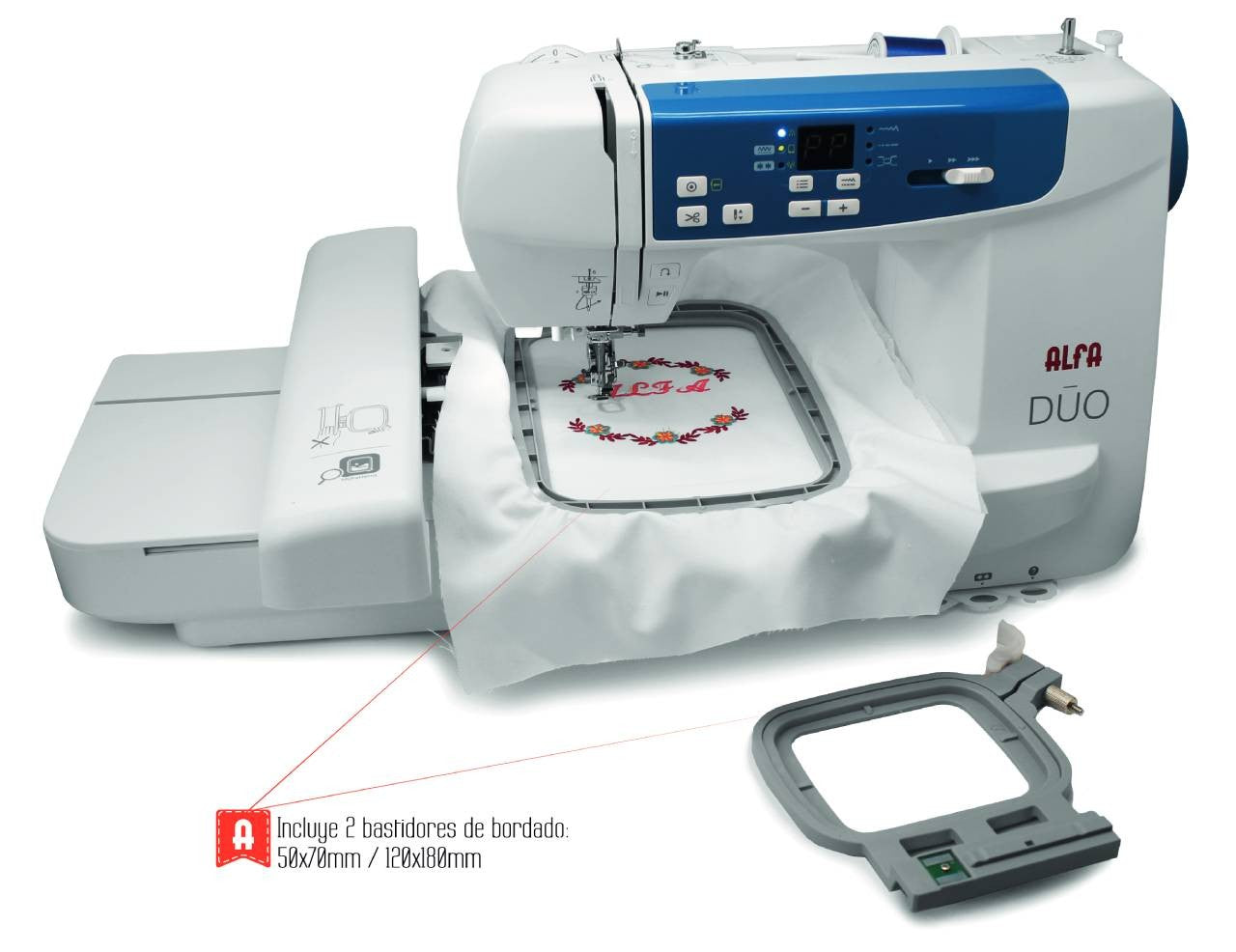 Alfa Duo WiFi Näh- und Stickmaschine - Ribes y Casals