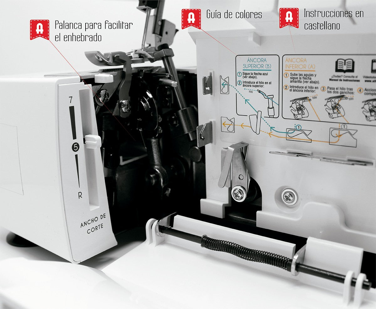 Alfa Style 8707 Overlock Überwendlichmaschine - Ribes y Casals