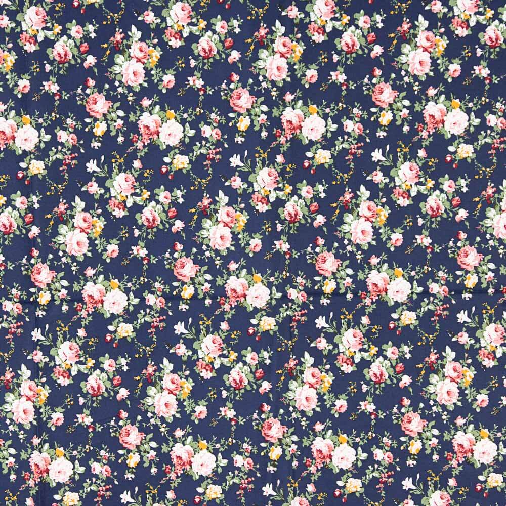 Popeline Baumwolle Mini Cretonne Classic Navy - Ribes y Casals