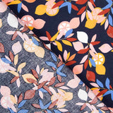 Baumwollpopeline Lemon Cotton Navy - Ribes y Casals