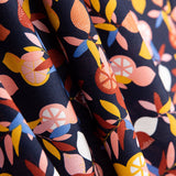 Baumwollpopeline Lemon Cotton Navy - Ribes y Casals
