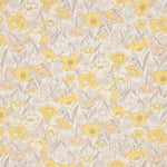 Mohnblumen Baumwolle Popeline Gelb - Ribes y Casals