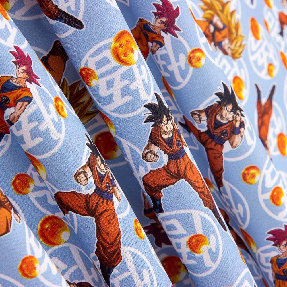 Dragon Ball Blau Baumwolle - Ribes y Casals