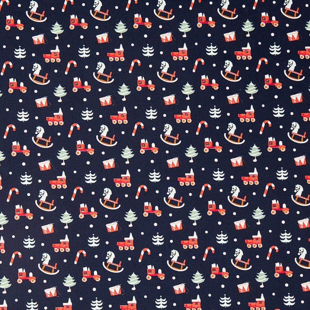 Navy Christmas Rocker Baumwolle - Ribes y Casals