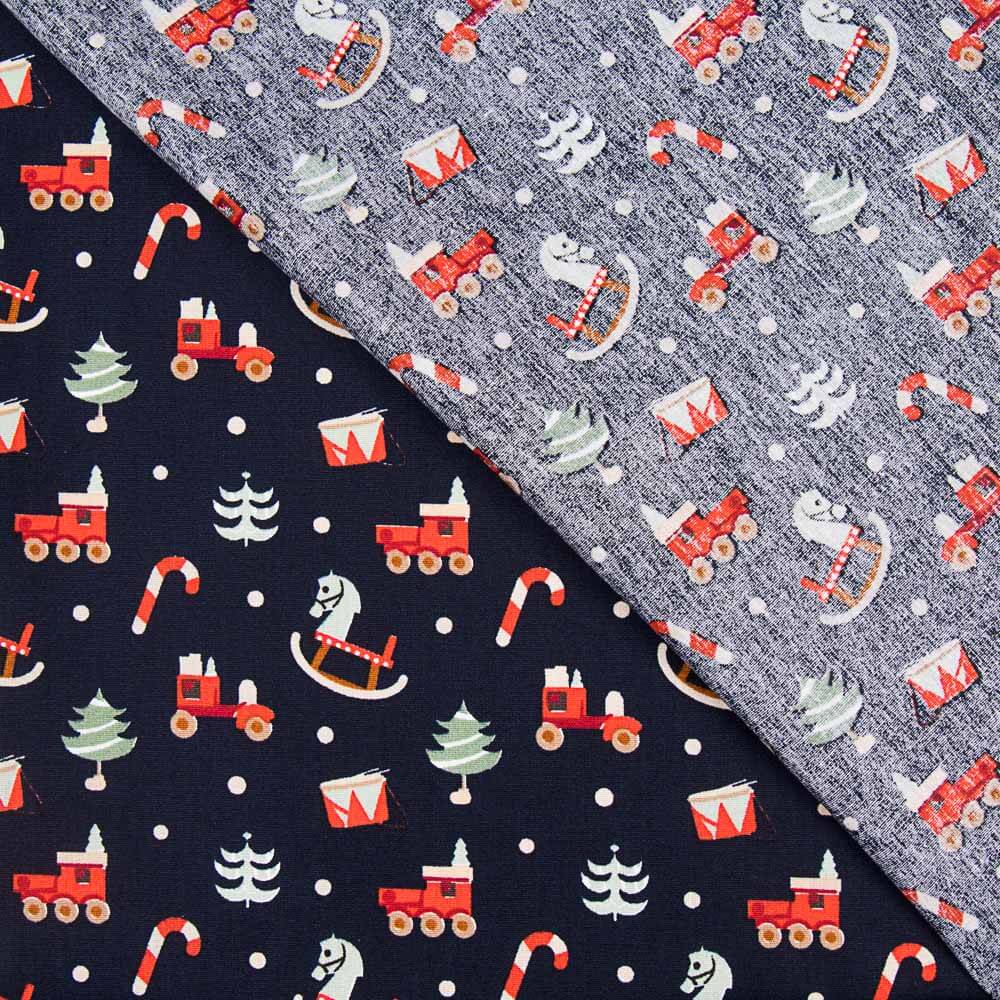 Navy Christmas Rocker Baumwolle - Ribes y Casals