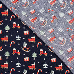 Navy Christmas Rocker Baumwolle - Ribes y Casals