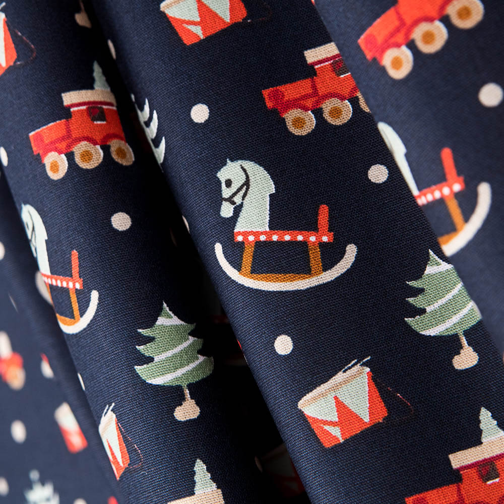 Navy Christmas Rocker Baumwolle - Ribes y Casals