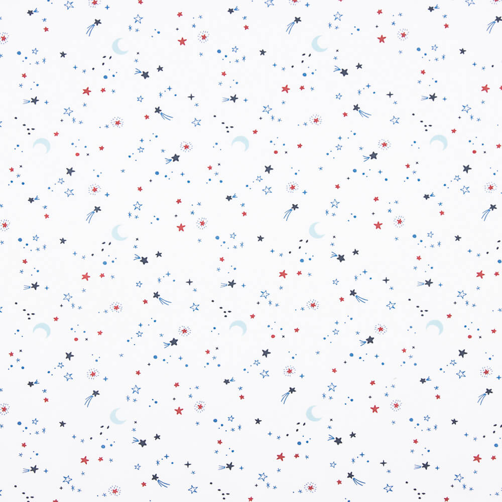 Oeko-Tex® Konstellation Blaue Popeline - Ribes y Casals