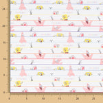Baumwolle Spongebob Schwammkopf Rosa Streifen - Ribes y Casals