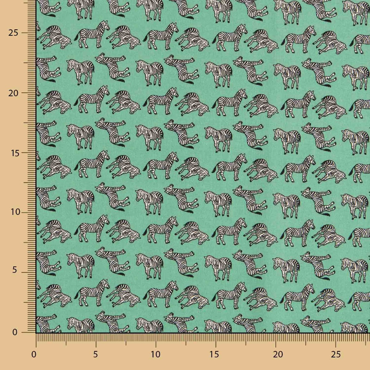 Zebra Baumwolle Grün - Ribes y Casals