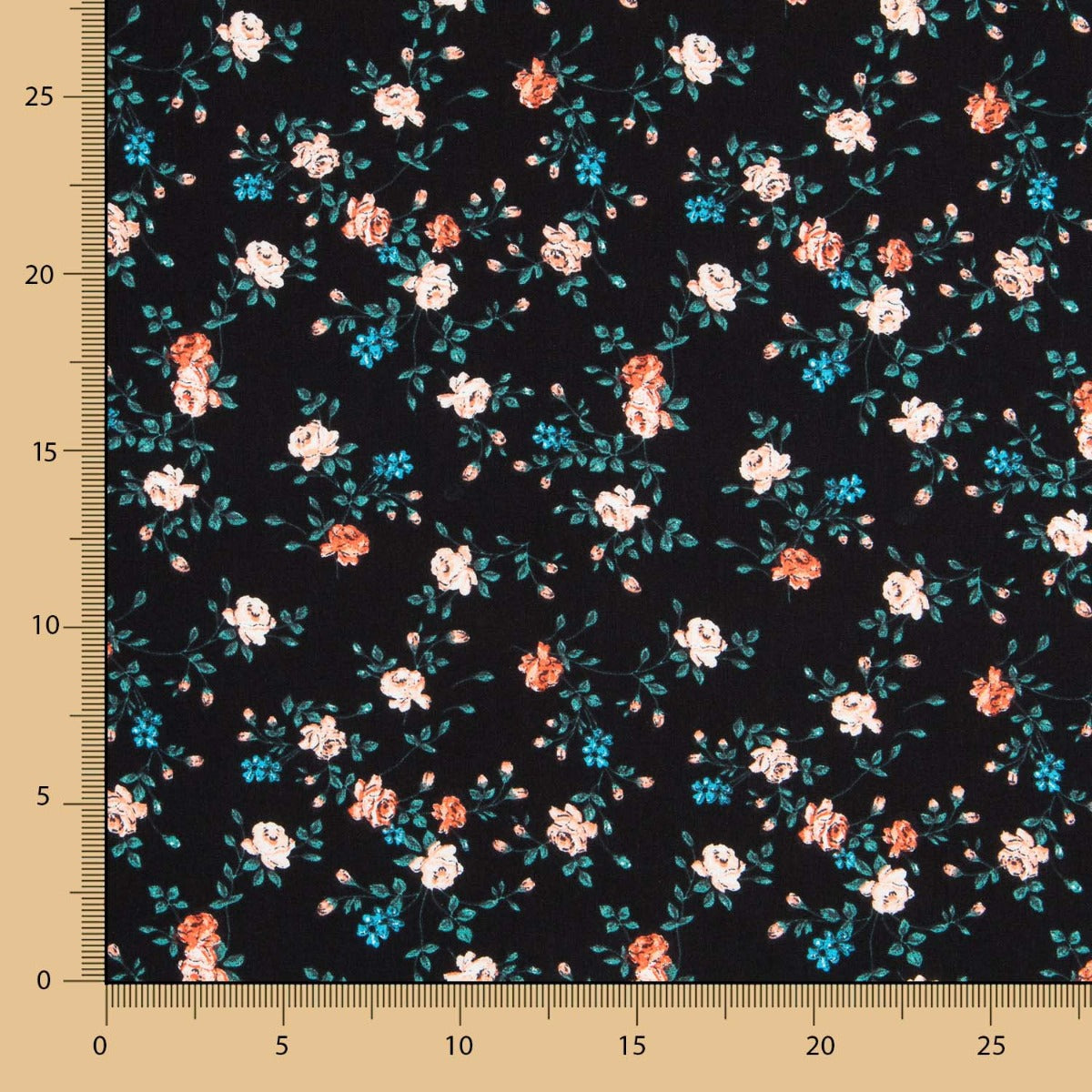 Cretona Cotton Mini Schwarz - Ribes y Casals