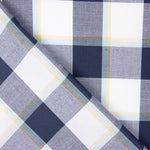 Baumwolle Madras Square Blau - Ribes y Casals