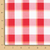 Baumwolle Madras Square Rot - Ribes y Casals