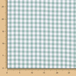 Cotton Vichy Square Baumwolle Salbei Grün - Ribes y Casals