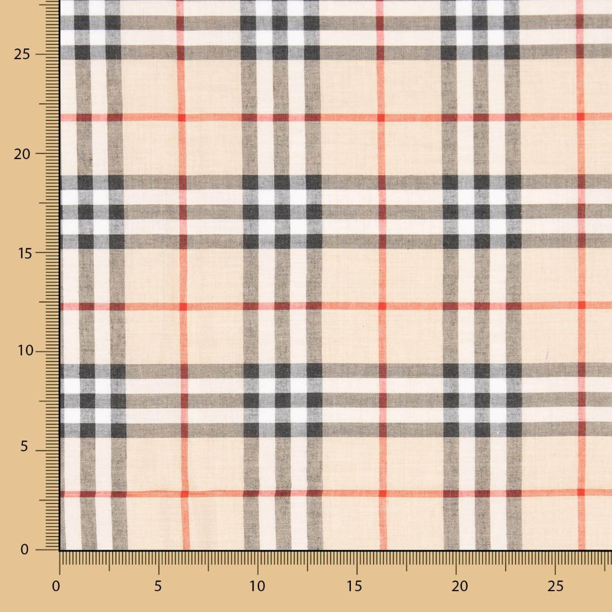 Voile Baumwolle Maxi Square Beige - Ribes y Casals