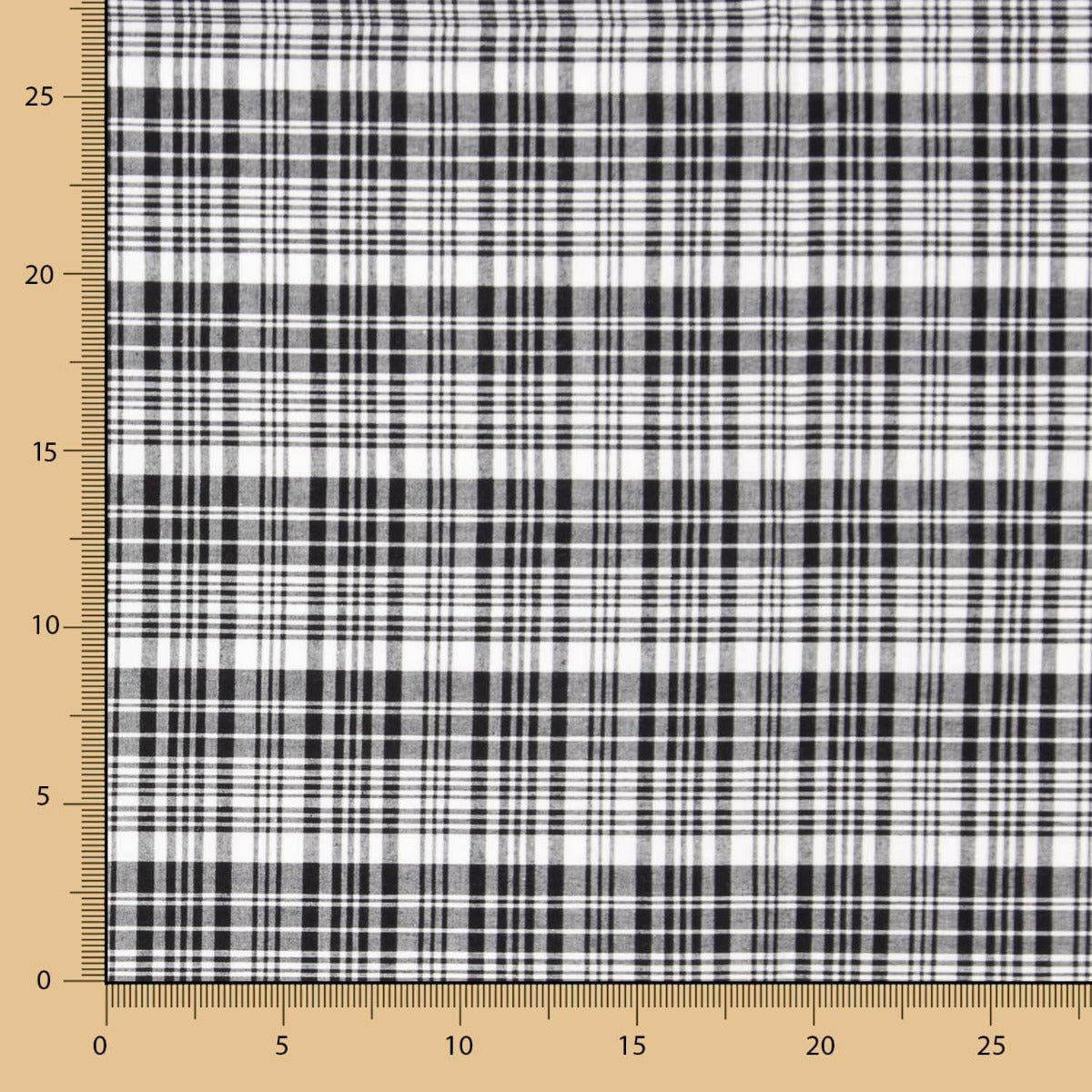 Rustikale Baumwolle Multi Square Schwarz - Ribes y Casals