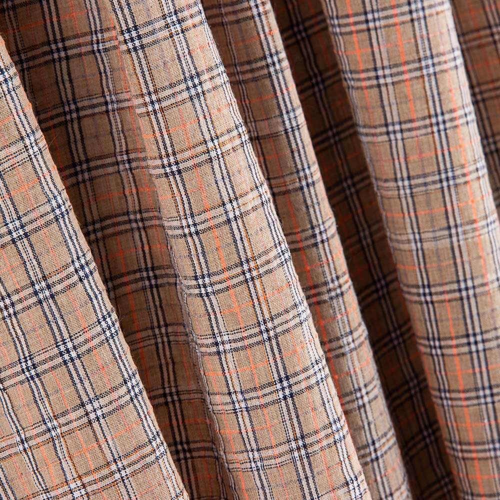 Seersucker Baumwolle Mini Square Beige - Ribes y Casals