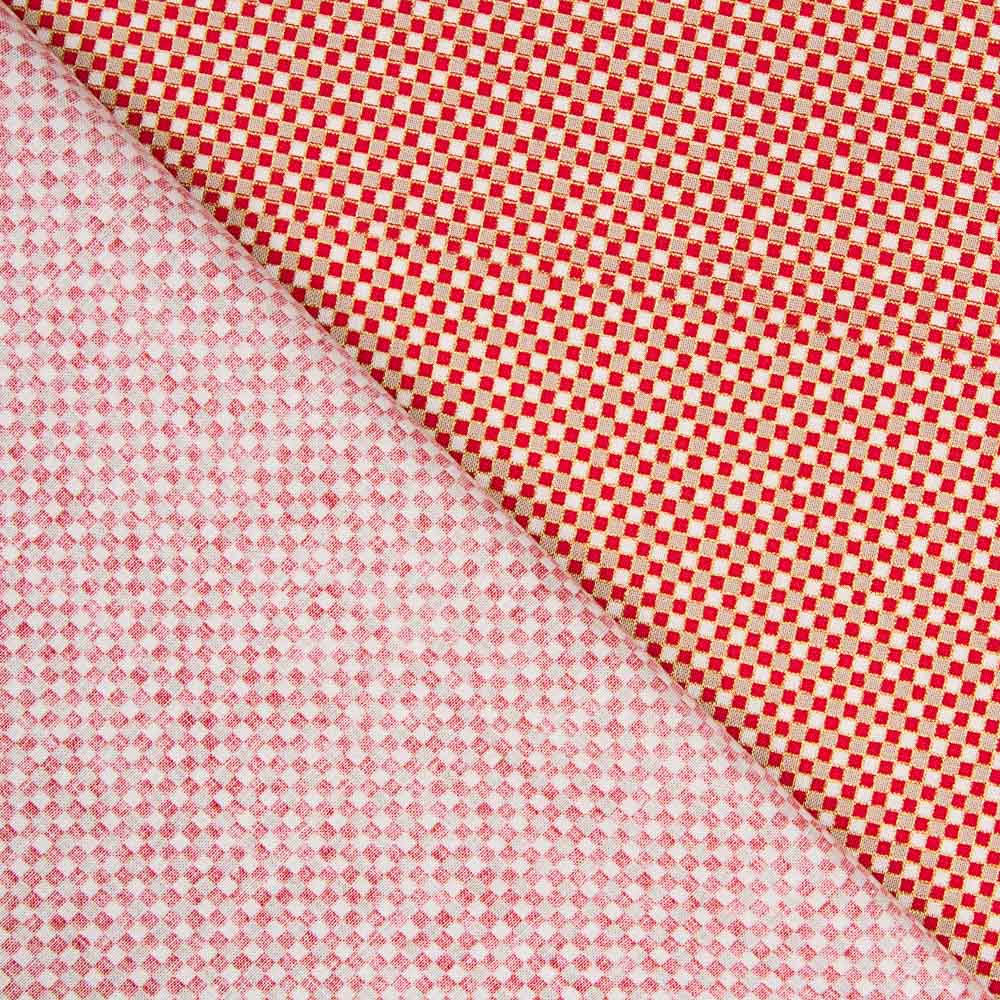 Weihnachten Gold Plaid Baumwolle - Ribes y Casals