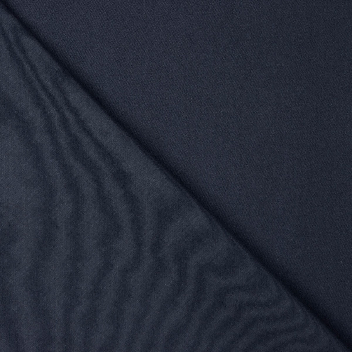 Reststück Köper aus Baumwolle, dehnbar, marineblau – verschiedene Maße x Breite 130 cm - Ribes y Casals