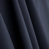 Reststück Köper aus Baumwolle, dehnbar, marineblau – verschiedene Maße x Breite 130 cm - Ribes y Casals