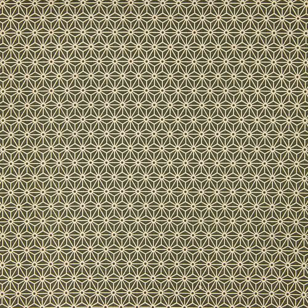 Patchwork Baumwolle Khaki Sterne 3D - Ribes y Casals