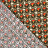 Baumwolle Flor Lis Baumwolle Khaki - Ribes y Casals