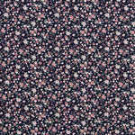 Baumwolle Romantische Blume Navy - Ribes y Casals