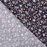 Baumwolle Romantische Blume Navy - Ribes y Casals