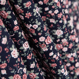 Baumwolle Romantische Blume Navy - Ribes y Casals