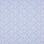 Bio-Baumwoll-Popeline Bio-Baumwolle Blumen Coni Blau - Ribes y Casals