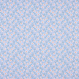 Bio-Baumwoll-Popeline Bio-Baumwolle Blumen Coni Blau - Ribes y Casals