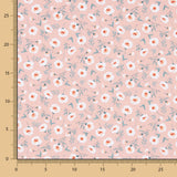 Bio-Baumwoll-Popeline Bio-Baumwolle Blumen Coni Rosa - Ribes y Casals